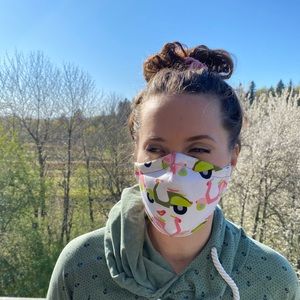 Organic cotton face mask adult and child sizes